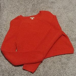 Cropped Orange Sweater